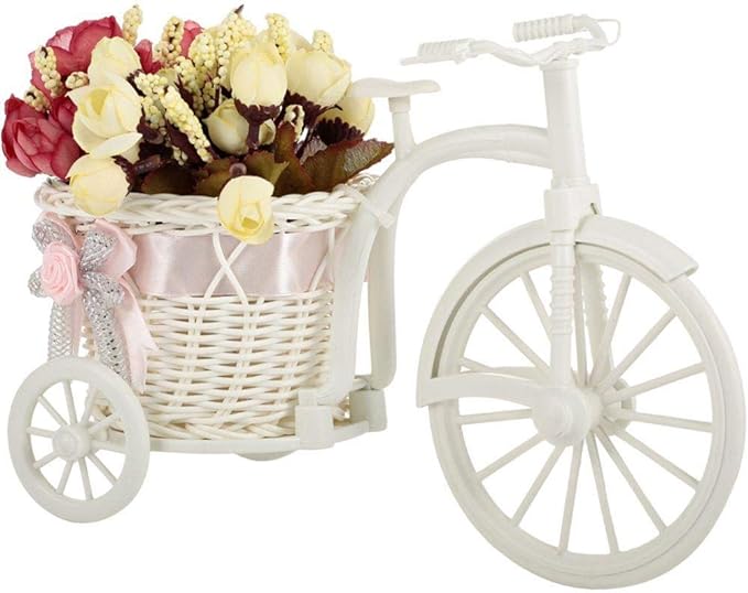 Hand Made Beautiful Bike Vase With Flowers